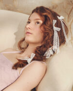 Dot Lace Bow Hair Pins - Image 3