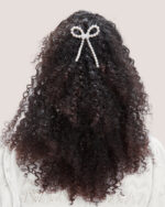 Pearl Bow Bun Pin - Image 2