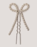 Pearl Bow Bun Pin - Image 4