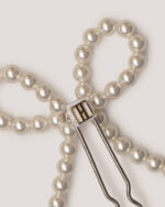 Pearl Bow Bun Pin - Image 3