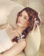 Heart Lace Bow Hair Pins - Image 2
