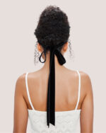 Velvet Bow Hair Comb - Image 4