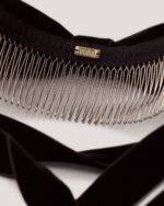 Velvet Bow Hair Comb - Image 5