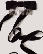 Velvet Bow Hair Comb - Image 6