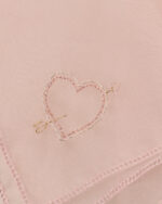 Hand Embroidered Heart Handkerchief - Image 2